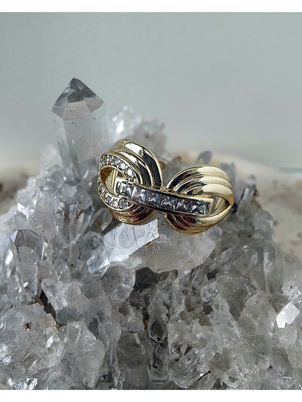 14K Gold Filled Knot Statement Ring Adjustable